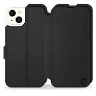 Mobiwear Soft Touch flip pro Apple iPhone 15 Plus - Černé - Phone Case