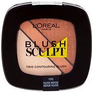 Blush ĽORÉAL PARIS Sculpture Trio Contouring Blush 102 Nude Beige - Blush