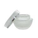 EKOKOZA Glass container 50ml for cream, silver cap - Cosmetic Container
