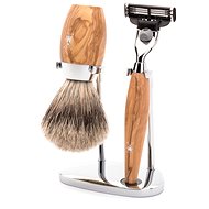 MÜHLE Kosmo Olive Fine Badger Mach3 - Cosmetic Set