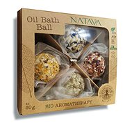 NATAVA Oil bath balls MIX 4 × 50 g - Cosmetic Gift Set