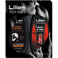 LILIEN set for Men Dark Red 800 ml - Cosmetic Gift Set