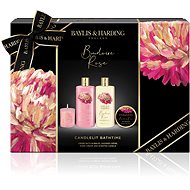 BAYLIS & HARDING Candle and body care set 4pcs - Mysterious Rose - Cosmetic Gift Set