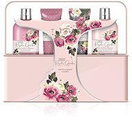 BAYLIS & HARDING Tin box with body care 4 pcs - Rose, poppy & vanilla - Cosmetic Gift Set