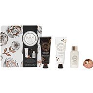 GRACE COLE Gift set of bath and body cosmetics in a tin - Rose & Geranium, 4pcs - Cosmetic Gift Set