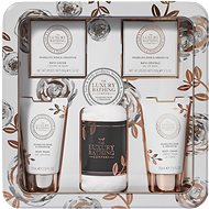 GRACE COLE Gift set with bath products in a tin - Rose & Geranium, 5pcs - Cosmetic Gift Set