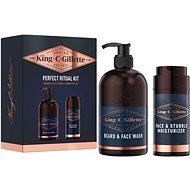 KING C. GILLETTE Beard Wash 350ml + Moisturizer 100ml - Kozmetikai ajándékcsomag