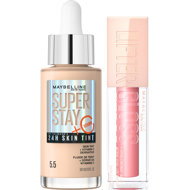 MAYBELLINE NEW YORK Super Stay Vitamin C Skin Tint 5.5 30 ml + Lifter Gloss 04 Silk 5.4 ml - Cosmetic Set