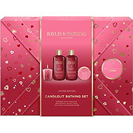 BAYLIS & HARDING set with candle Midnight Cherry 650 ml - Cosmetic Gift Set