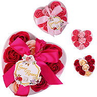 SALSA Soap rose flower 9 × 3 g - Cosmetic Gift Set