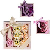 SALSA Soap rose flower 9 × 4 g - Cosmetic Gift Set