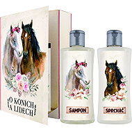 BOHEMIA GIFTS Book About horses and people 500 ml - Cosmetic Gift Set
