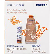 KORRES Almond Nut Hand Cream + Cocoa Butter LipBalm 50 ml - Cosmetic Gift Set