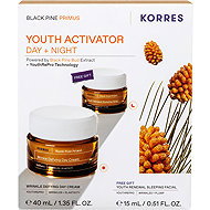 KORRES Black Pine Primus Wrinkle Defying Day Cream + Youth Renewal Sleeping Facial 55 ml - Cosmetic Gift Set