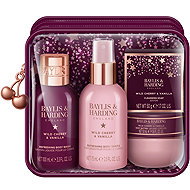 BAYLIS & HARDING Wild Cherry & Vanilla in a Cosmetic Bag 225ml - Cosmetic Gift Set