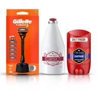GILLETTE Fusion razor and OLD SPICE Set of men's cosmetics - Men's Cosmetic Set