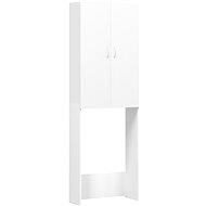 SHUMEE Cabinet over washing machine white 64 × 25,5 × 190 cm - Bathroom Cabinet