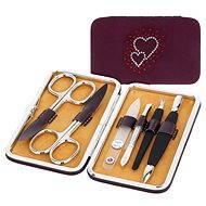 Premium Line manicure set with Swarovski crystals PL 125 Wine - Manicure Set