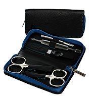  Pfeilring Original Solingen Luxury manicure set 9350 black with blue zipper  - Manicure Set