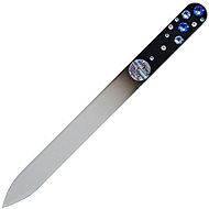  Dukas Glass Nail File with Swarovski Rhinestones - Blue stones  - Nail File