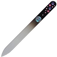  Dukas Glass Nail File with Swarovski rhinestones - pink-purple stones  - Nail File