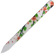  Dukas Glass nail file with print - orange flowers  - Nail File