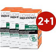 ĽORÉAL PARIS Men Expert Hydra Sensitive Protecting Moisturiser 24H 3× 50 ml - Pánský pleťový krém