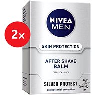 NIVEA Men After Shave Balm Silver Protect 2 x 100ml - Aftershave Balm