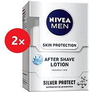 NIVEA Men After Shave Lotion Silver Protect 2× 100ml - Aftershave