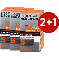 ĽORÉAL PARIS Men Expert Hydra Energetic Daily Moisturiser 3× 50 ml - Pánský pleťový krém