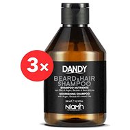 DANDY Beard&Hair Shampoo 3 × 300ml - Beard shampoo
