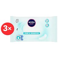 NIVEA Baby Pure & Sensitive 3×63pcs - Wet Wipes