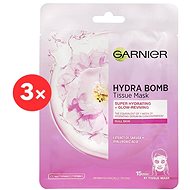 GARNIER Skin Naturals Hydra Bomb Tissue Mask Extract of Sakura 3 × 28g - Face Mask