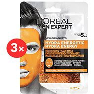 ĽORÉAL PARIS Men Expert Hydra Energetic Tissue Mask 3× 30g - Face Mask