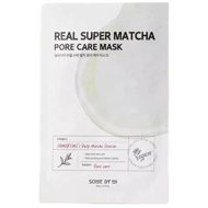 SOME BY MI Real Super Matcha Pore Care Mask - Cleansing Cloth Mask with Matcha 20 g - Face Mask