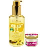 PURITY VISION Organic Vanilla Oil, 100ml + Organic Rose Butter, 20ml FREE - Cosmetic Set