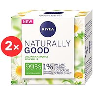 NIVEA Naturally Good Day Care Sensitive 2 × 50ml - Face Cream