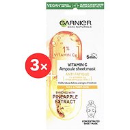 GARNIER Skin Naturals Ampoule Sheet Mask Vitamin C and Pineapple Extract 3 × 15g - Face Mask