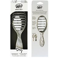 WET BRUSH Speed Dry Metallic Marble Silver - Hair Brush