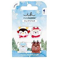INVISIBOBBLE Clipstar Kids Cozy Snowy Friends 4 pcs - Hair Fastener