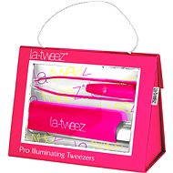 La-tweez Pro Illuminating Tweezers with Pink Lipstick Case - Tweezer