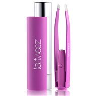La-tweez Pro Illuminating Tweezers with Lipstick Case Purple - Pinzeta