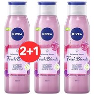 NIVEA Fresh Blends Raspberry, Blueberry, Almond Milk 300 ml 2 + 1 - Shower Gel