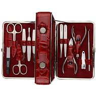 GLOBOS Ladies manicure set 1781-89 red with scissors Solingen - Manicure Set