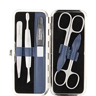 GLOBOS Ladies leather manicure set 1514-86 blue - Manicure Set