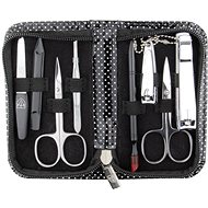 KELLERMANN ladies manicure set 5202 MC N black/silver dots - Manicure Set