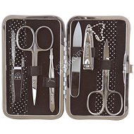 KELLERMANN ladies manicure set 7260 P N black/ silver dots - Manicure Set
