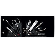 KELLERMANN ladies manicure set 7843 MC N black with crocodile skin pattern - Manicure Set