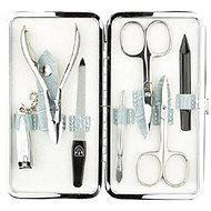 KELLERMANN ladies 7-piece manicure set 7849 P N grey with crocodile skin pattern - Manicure Set