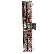 KELLERMANN manicure set 9264 P N with crocodile skin pattern brown - Manicure Set